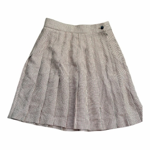 Dresses & Skirts - Vintage NB blues Houndstooth A-Line Skirt – Made in USA, Size 7